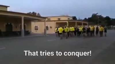 Spanish soldiers train in the military camp of Viator, Almer&iacute;a. As tensions rise with Morocco.