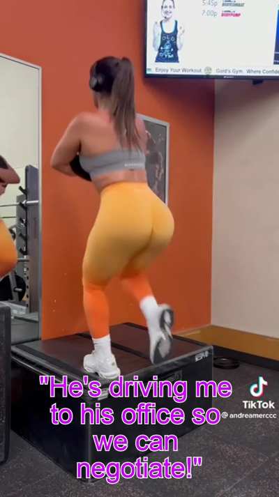 She really wanted to get a sponsor deal...
