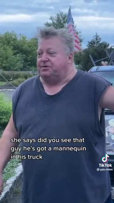 Qanon Veteran Driving Around With A Dismembered Mannequin Mocking President Joe Biden