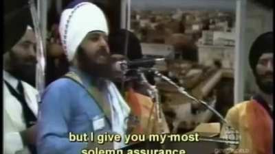 Founding convention of the WorldSikhOrg in July, 1984 in New York (before the riots) "...We will not rest till we murder 50,000 Hindus (crowd cheers)"
