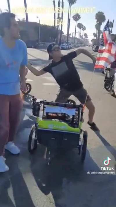 Man Hit with Random Water Balloon, Retaliates with Beer Cans.