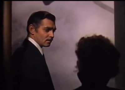 "Frankly, my dear, I don't give a damn." Famous line said by Rhett Butler played by Clark Gable from the film Gone with the Wind, 1939.