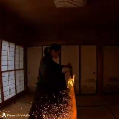 Swinging a fire sword looks cool.