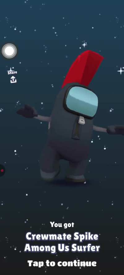 Among Us emergency box opening animation
