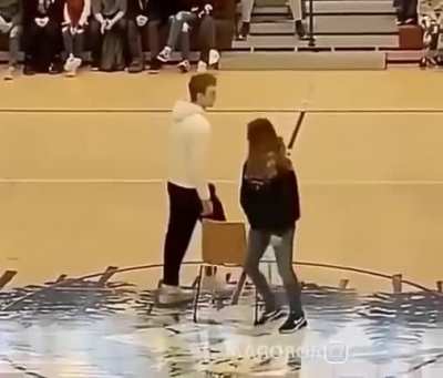 I don&rsquo;t know if this fits, but he did beat her to it.