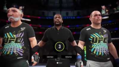 Youtuber Dathi De Nogla shows how well his UFC 4 career is going