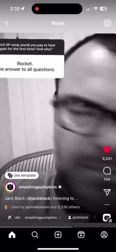 Jack Black loves the song "Rocket"