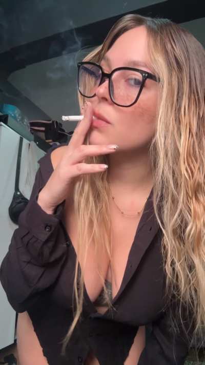 Smoking after and during masturbating is very horny