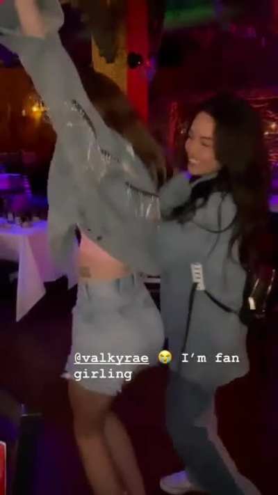 Rae partying