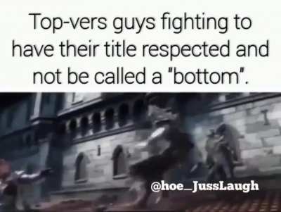 The struggle is real. Stand strong Top-Vers' 💯