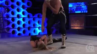 Is this one of the hottest moment where Penelope ford received KO, pinfall and post match humiliation?
