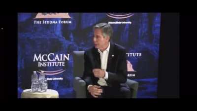 Anthony Blinken and Mitt Romney talk at the McCain Institute - Blinken says Israel’s PR is failing because social media allows people a direct look at what’s happening, shorn of the ability to mediate it. Romney then says yes, 
