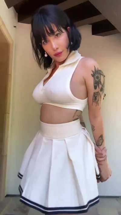 Crop top &amp;amp; tennis skirt