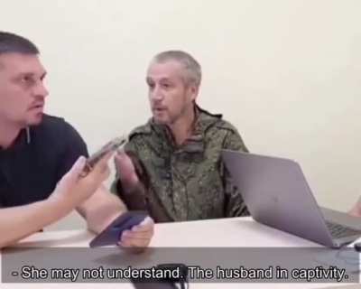 Russian military wife doesn&rsquo;t want to talk to her POW husband