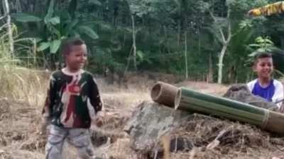 Kids with cannons