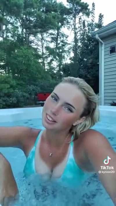 blonde with tanlines