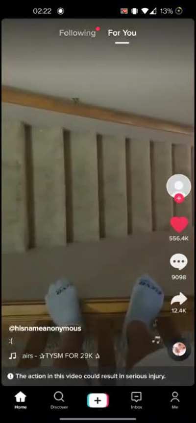 Three followers on Tiktok