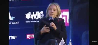 Hillary Clinton blames TikTok videos for young people&rsquo;s views on Israel and Palestine.