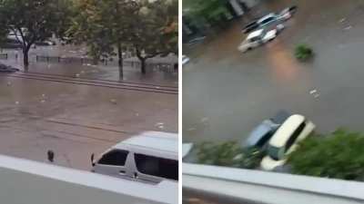 Roads turned into rivers as heavy rains flood Maputo, Mozambique [January 10, 2025]