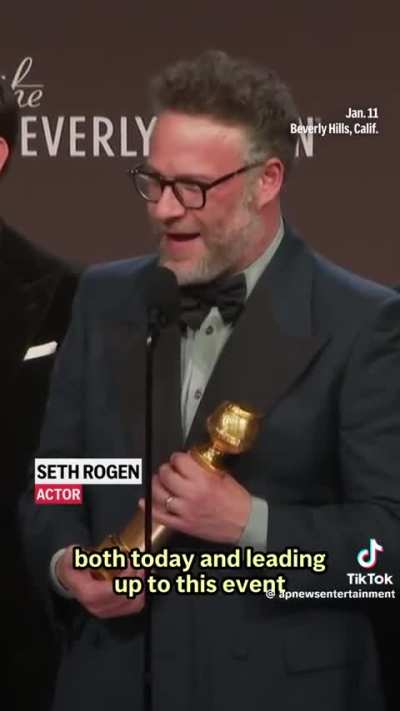 Seth Rogen Says The Golden Globes Gave Him Material For Season 2 of &ldquo;The Studio&rdquo;