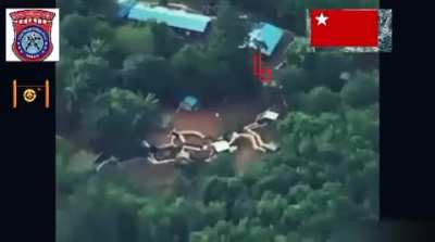 A Pakafa (Myanmar/Burmese People's Defense Force Auxiliary Unit) Drone Bombs Junta Forces in Palaw Township, Myeik District, Tanintharyi  Region (July 30th)