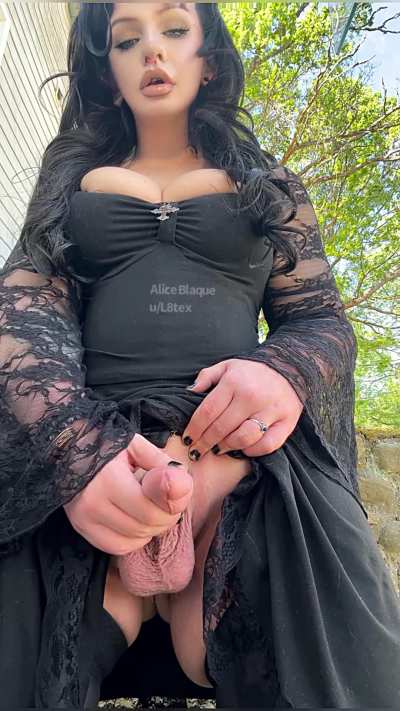Could I fuck you with my big throbbing girlcock?