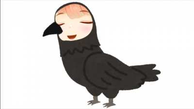 Kiara doing a "Crow" Impression