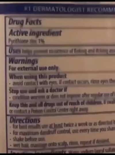 Cursed shampoo bottle