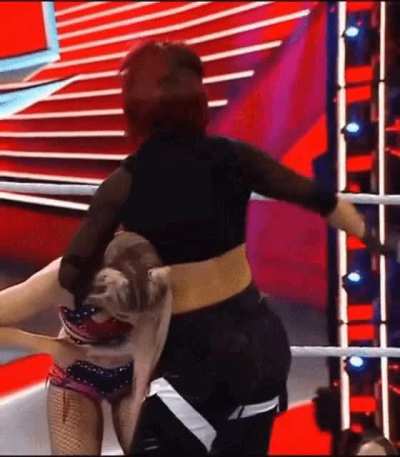Bayley spanking her ass