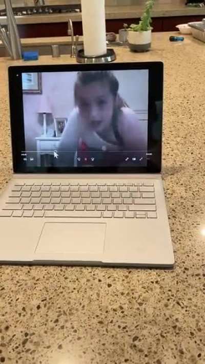 Old video of my sister doing gymnastics
