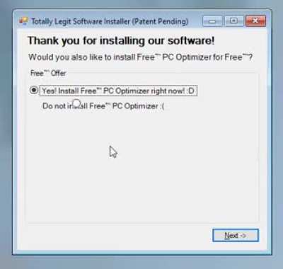 Just when you thought adware in installers couldn't get worse...
