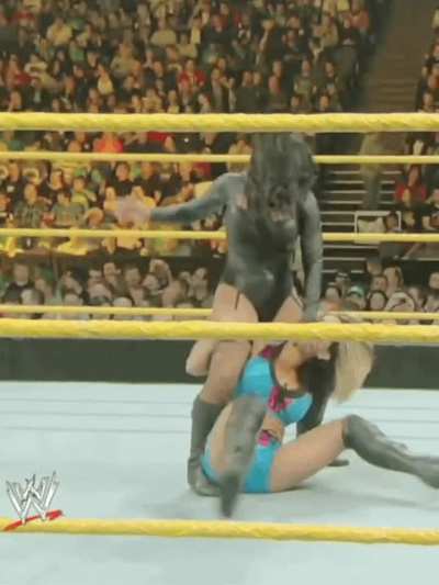 kaitlyn getting her tits chopped while smothered by maxine