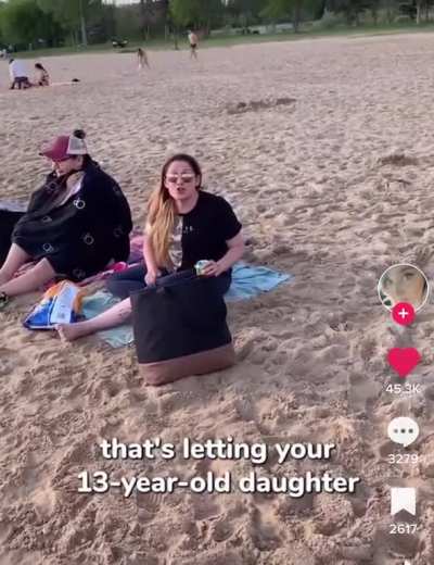 Karen tells another mother at the beach that if her 4-year-old son grows up and rapes her daughter, it&rsquo;s not her problem!