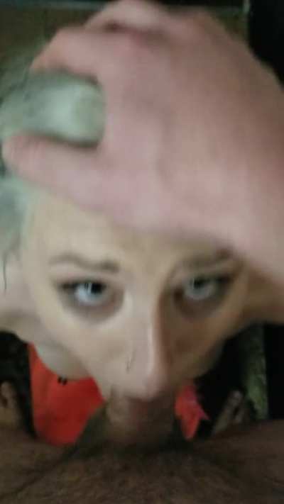 My dumb slut getting sloppy again