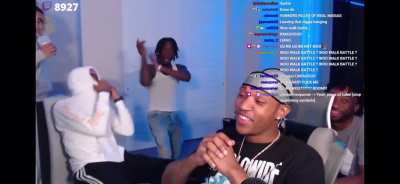 Streamer named Silky (Grey Durag) also known as Rico Woo in the Floss from the 80&rsquo;s, and Kai Cenat (In the Wife Beater) was trying to make it seem like he was a Fake Woo.😂
