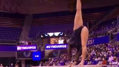 As requested: Washington&rsquo;s Skylar killough-Wilhelm is next‼️🤍💜🤸🏼&zwj;♀️