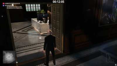 Guard practicing his magic suitcase.