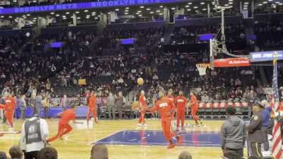 Warmup dunk @Brooklyn Nets on April 5th, 2022
