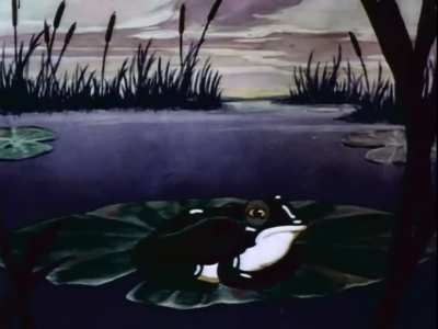 &ldquo;Here we show you a close-up of a frog croaking&hellip;&rdquo;