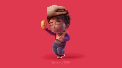 PET THE GRUBHUB KID