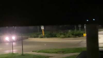 His 4th pass, 4am. Idiot livin&rsquo; life one traffic circle at a time