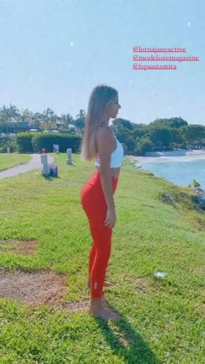 Doing squats