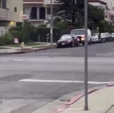 Guess LAPD is doing drive-bys now