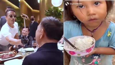 việt cộng ăn b&ograve; d&aacute;t v&agrave;ng, trẻ con xứ vẹm ăn cơm chan nước l&atilde;