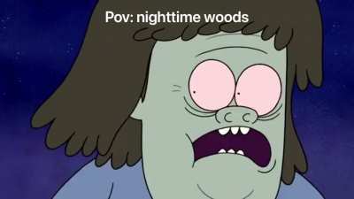 Pov woods at 3am