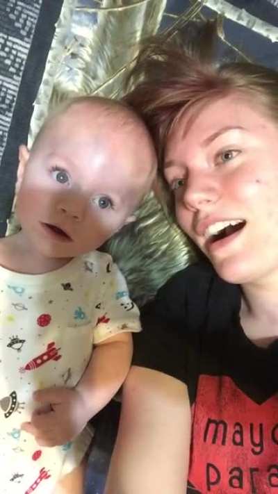 My son and me doing our wookiee impressions.