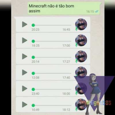 &Aacute;udio de 1 minuto eu n&atilde;o escuto