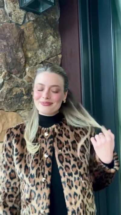 Leopard print jacket at Sundance