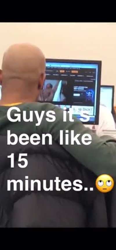 Watching that in a library