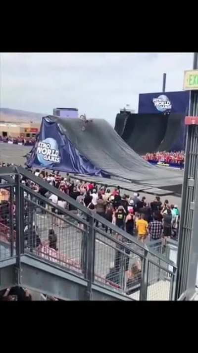 This guy loves to do daredevil stunts.